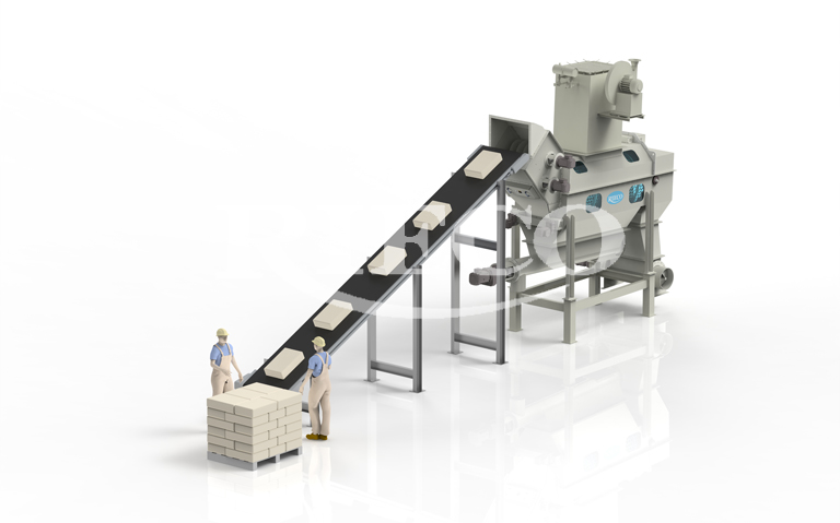 bag emptying machine